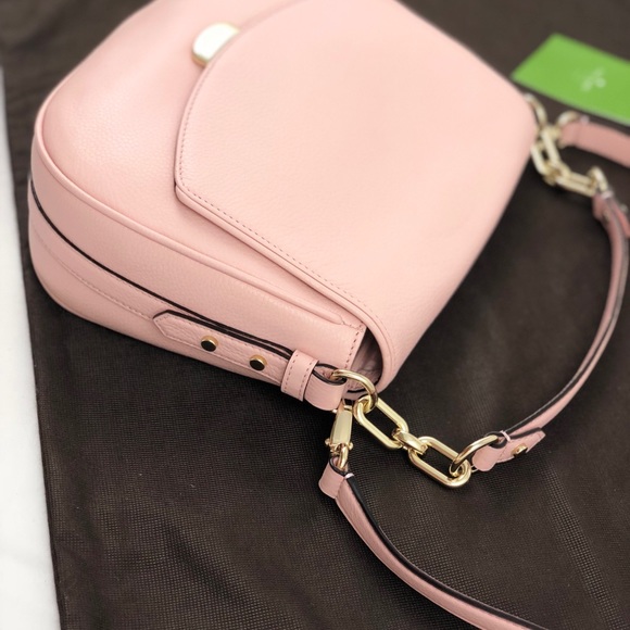 New! Kate Spade Pink Leather Shoulder Bag w/Handle - Picture 4 of 7